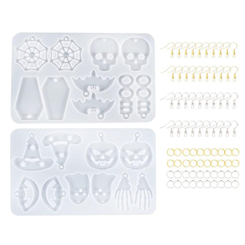 Crystal Epoxy DIY Mold Set for Halloween & Christmas Earrings and Ornaments