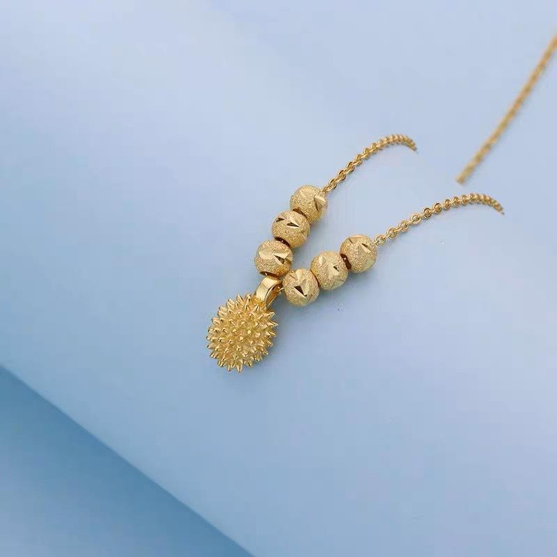 Durian pendant necklace new women's fashion high-end design sense niche light luxury collarbone chain