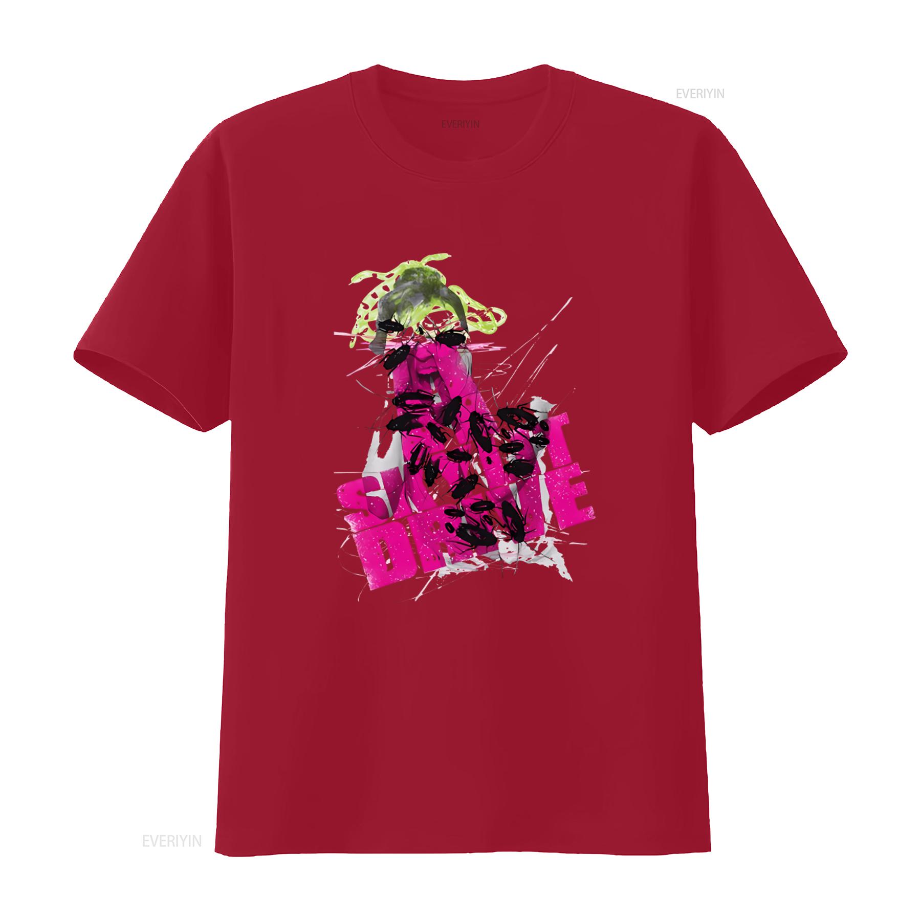 A SKYLIT DRIVE Roach Girl Emo Post Hardcore Band Print T Shirt vintage Washed Stretched Comfortable Breathable graphic Slightly S