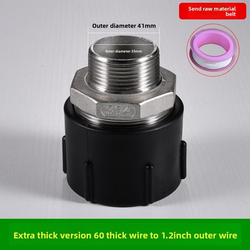 IBC Tank Tap Adapter S60X6 Coarse Thread Garden Quick Connect Faucet Alloy Tank Tap 1/2'' 3/4'' 1000 Liter Ibc Tank ValveFitting