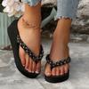 Fashion Summer Wedge Open Toe Slippers Woman New Platform Anti-Slip Big Size Slippers Women Light Outdoor Flip-Flops Slides Women