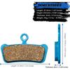 2 Pairs Bicycle Disc Brake Pads for Sram Guide RSC Avid XO Elixir 7 9 Trail 4 Piston MTB Disc Brakes (Resin,Semi-Metallic,Sintered Metal)