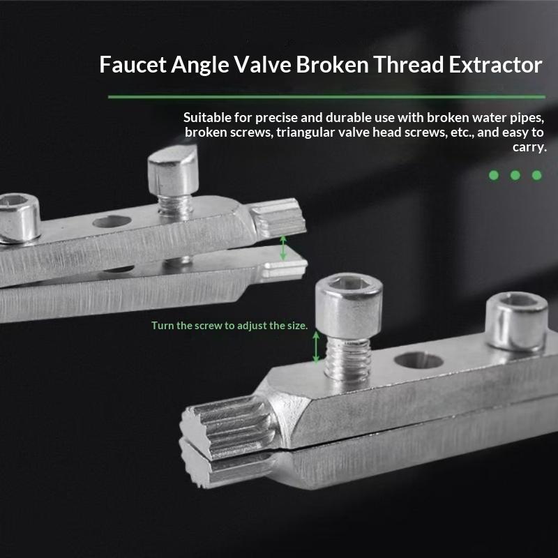 1 Set Faucet Valve Broken Thread Extractor Screw Removal Tool Broken Bolt Extractor Kit For Home Industrial Plumbing