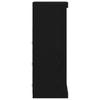 LED Sideboard In Black Oak Look 41 X 37 X 100 Cm