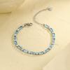GEMCHIC Women's Stainless Steel Colorful Zircon Bracelet Fashion Luxury Versatile Jewelry for Everyday