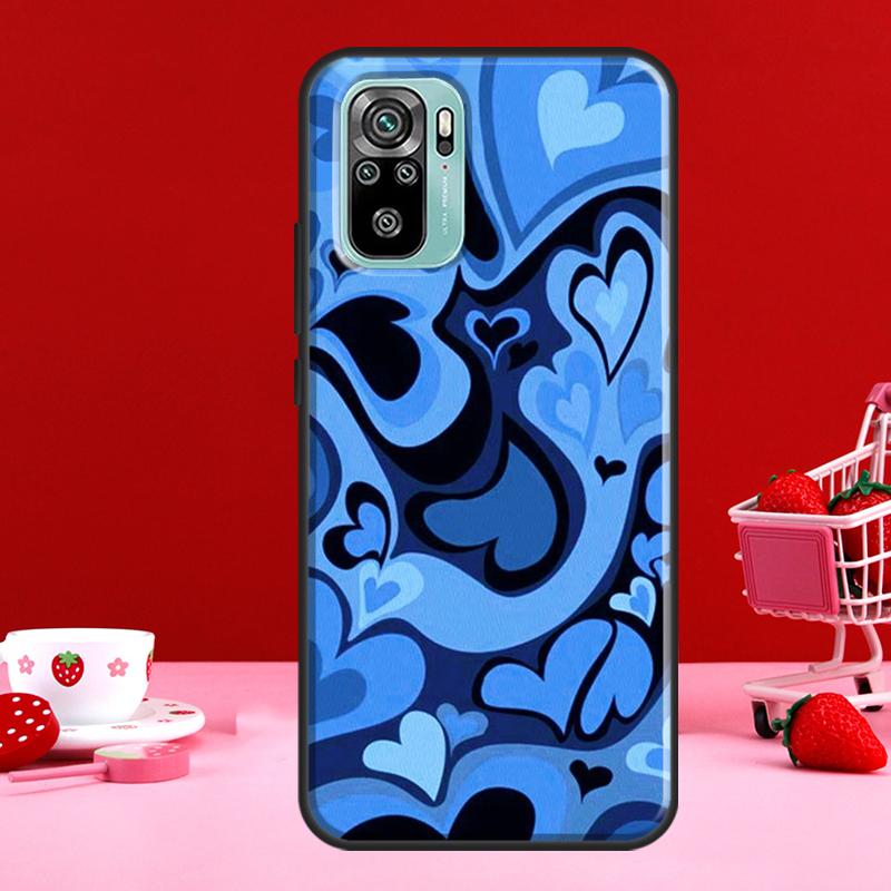 Husă cu model învârtire de inimi violet maro pentru Xiaomi Redmi Note 11 Pro Note 10 9 8 Pro 11S 9S 10S Husă pentru Redmi 10 9 9A 9C 9T
