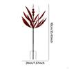 Garden Wind Sculpture with 35.4inch Height and Swivel Function for Outdoor Use