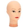 Pălărie Perucă Cap de manechin de afișare Model Machiaj Antrenament Practică Cap de manechin chel (Baza roz)cu Machiaj