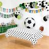 Soccer Tablecloth, Green Lawn Soccer Field Design, Home and Dining Room Decor Tablecloth, Fan Living Room Decoration,Soccer Game
