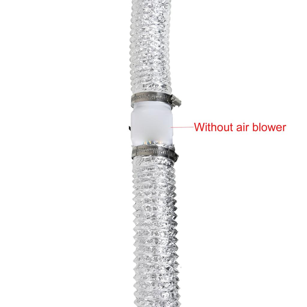 Dryer Vent Hose Air Duct Aluminum Ducting with 2 Screw Clamps 1.97in Diameter Dryer Vent Hose for Air Conditioning