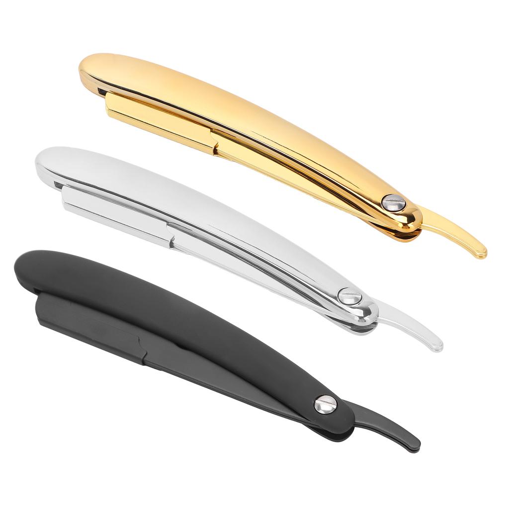 Men\'s Folding Handle  Plated Professional Straight   for Hair Salon (Without Blade)