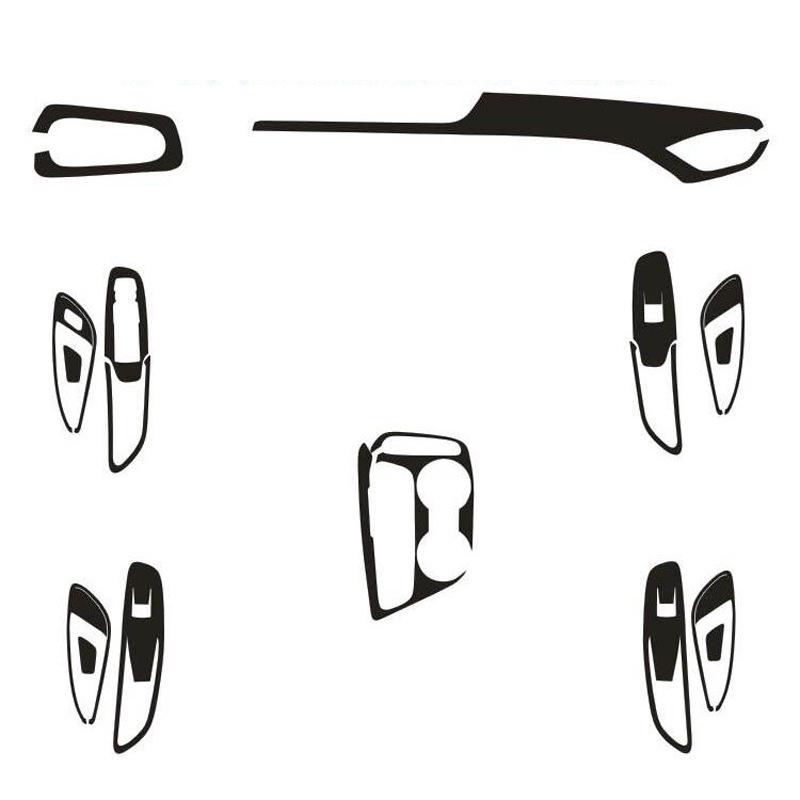 Naklejki wewnętrzne z włókna węglowego dla 20 Modeli Encore GX – Dekoracja konsoli środkowej przy dźwigni zmiany biegów