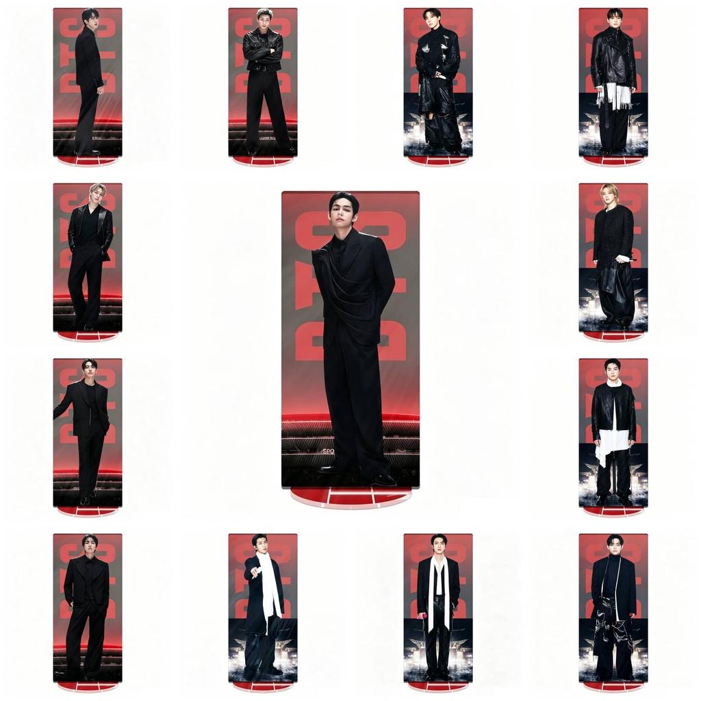 Bts World Tour Acrylic Display With Cnc Cut Seamless Printing For Gift And Decor