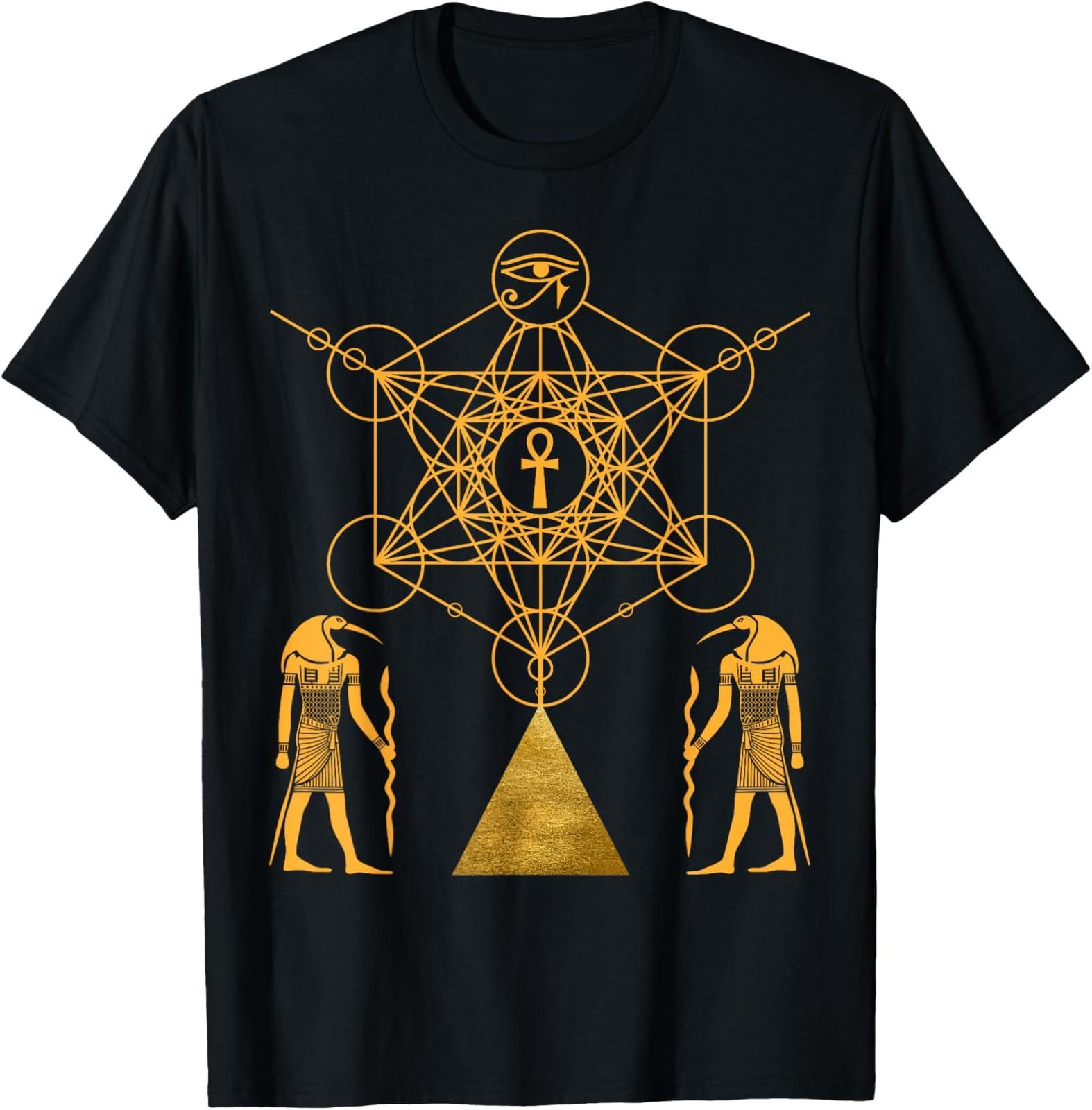 NEW LIMITED Sacred Geometry Science Egyptian God Thoth T-Shirt XXXXL
