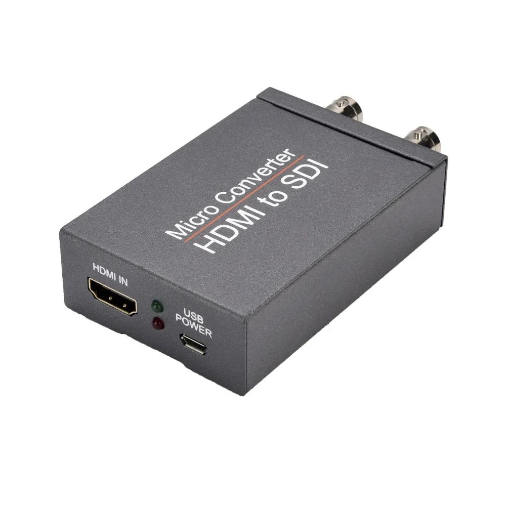 HD 3G SDI To HDMI / HDMI To SDI Video Converter Display Adapter with Loop Audio Auto Format Detection for Camera To TV Monitor