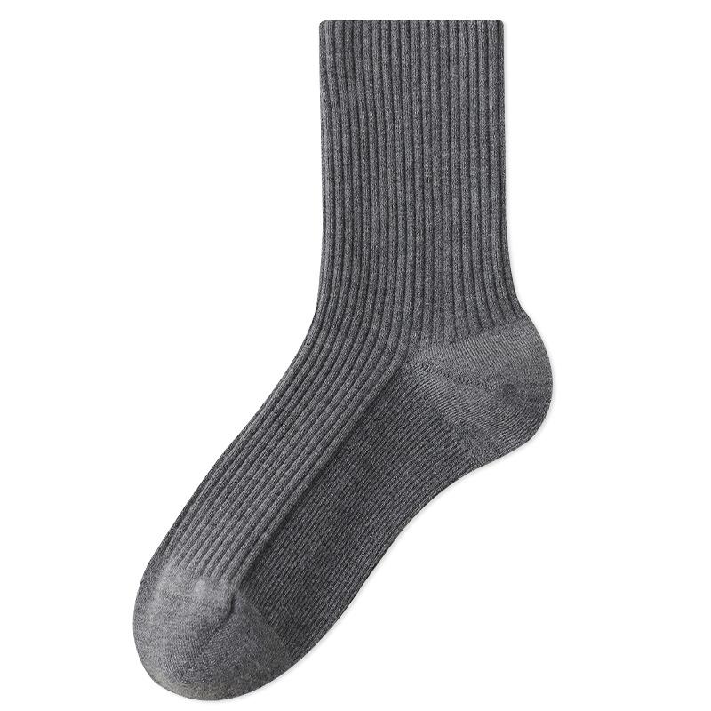 

Шерстяные носки для женщин, до середины икры для осени и зимы, утолщенные и теплые бесшовные послеродовые носки, махровые носки для сна 1 pair