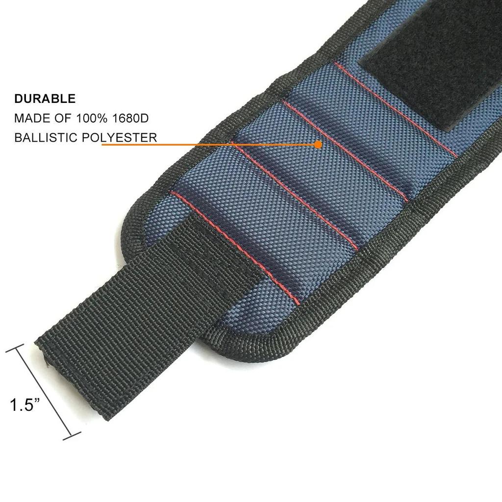 Practical Magnetic Wristband with Strong Magnets for Holding Screws Nails Drill Bits Tool Bag Perfect for Repair Tool Storage