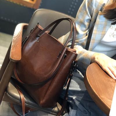 Commuter Bag Women's Tote Bag Women's Large Capacity Shoulder Bag Carrying Crossbody Bag Women's Genuine Leather Bag