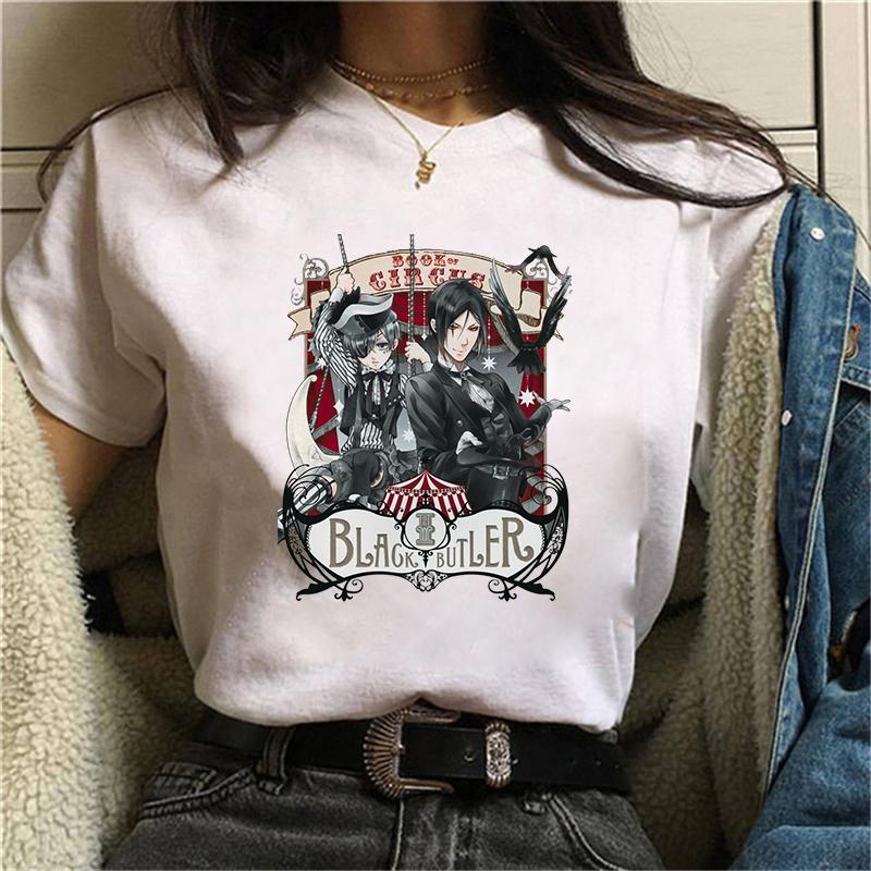 Hot Black Butler Graphic T Shirt Women's Men's Fashion T-shirts Short Sleeve Shirts Summer T-shirts Plus Size Tops Cool T Shirts