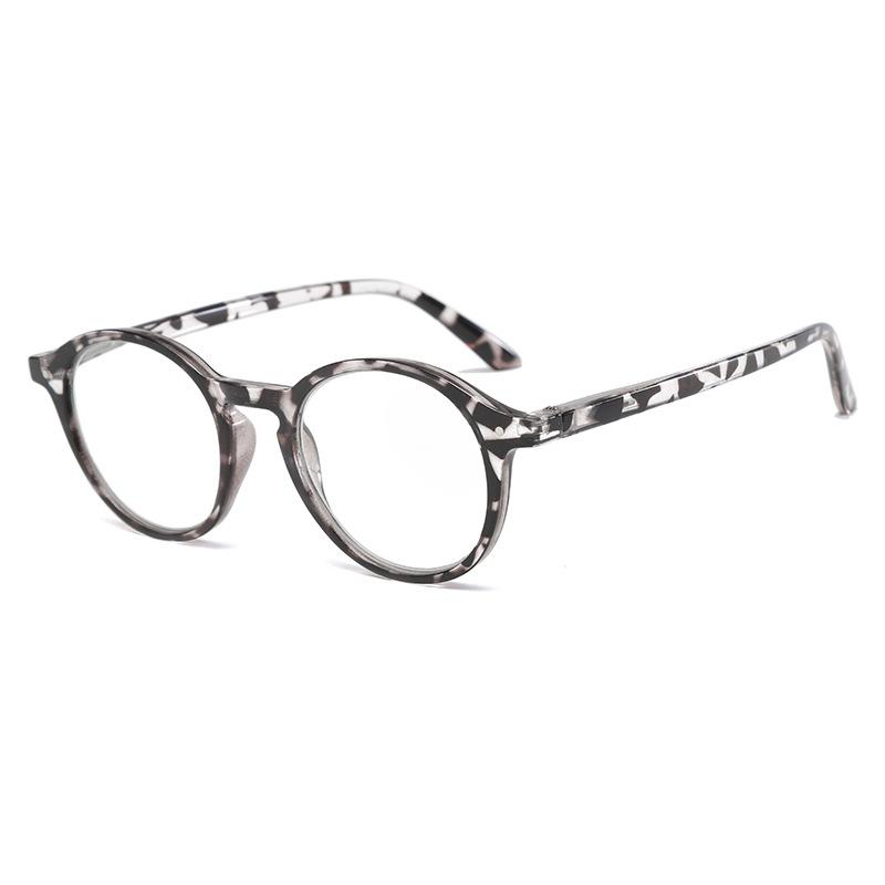 Retro Reading Glasses Women Ultralight Ellipse Frame Mens Glasses Blue Light Glasses Presbyopia EyeGlasses