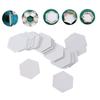 100Pcs 6 Sizes Hexagon Templates for Patchwork Paper Quilting Sewing Craft Sweaters DIY Handmade Garment Fabric Sewing Accessory
