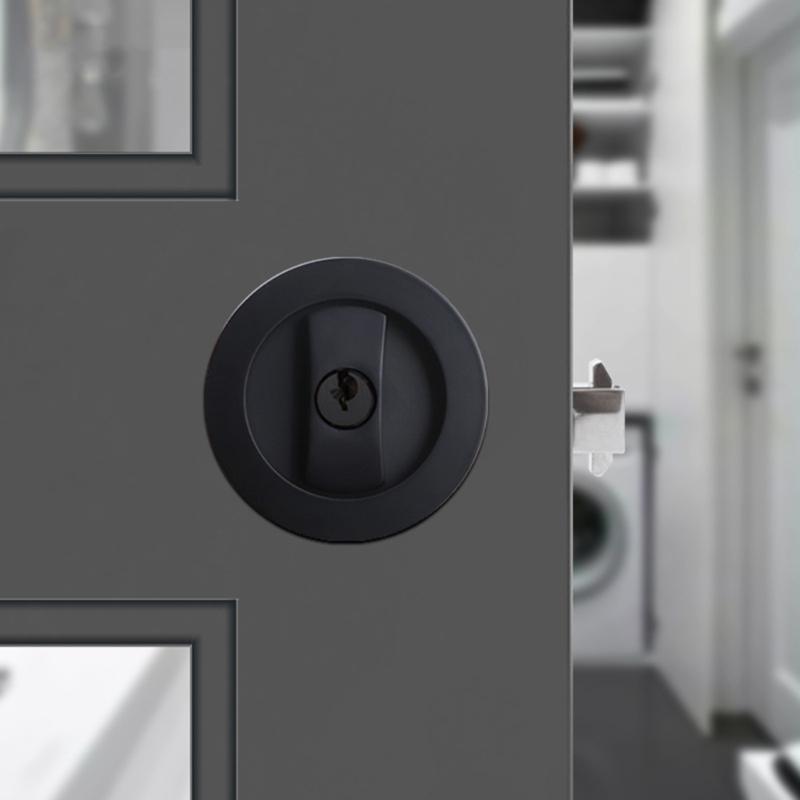 Door Hardware Sliding Pocket Door Lock for Bed/Bath/Barn Pocket Door Latches