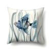 Polyester Pillowcase Peach Leather Velvet Cushion Cover Marine Life Seahorse Octopus Printed Pillow Bedside Cushion Cover