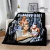 Eminem Hip -hop Singer Printing Blanket Warm Blanket Flannel Blanket Picnic Blanket Blankets for Beds Birthday Gift