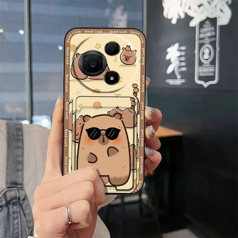 Full Wrap Durable Phone Case For TCL 60 SE/TCL 605 Waterproof Anti-dust Card Slot Card Sleeve Soft Case Protective TPU