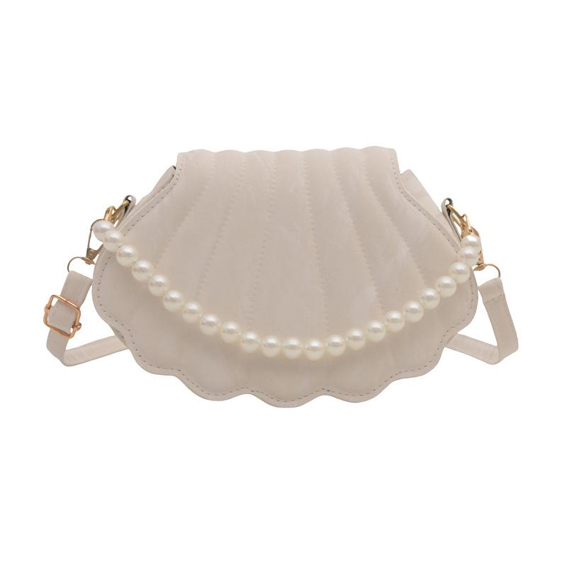 High-end Niche Pearl Bag for Women's New Fashion Crossbody Bag Ins Simple and Versatile One-shoulder Shell Bag