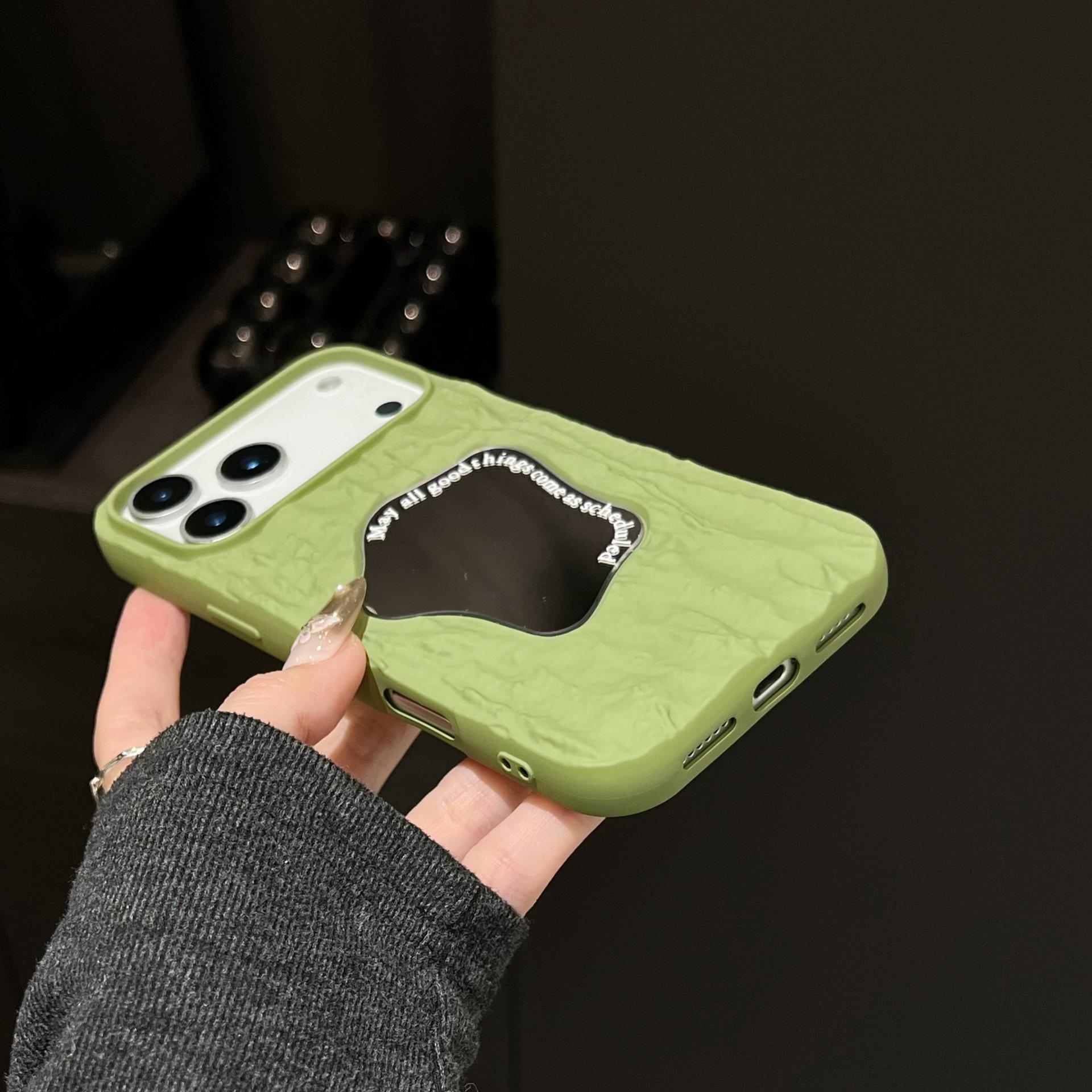 

Stylish Pleated Mirror Case for iPhone 14/15/16 Pro Max and Apple 17 11