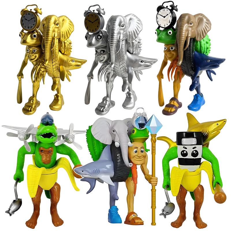 Italian Tung Tung Tung Sahur Collectible Figurine Tralalero Tralala Shark Ballerina Cappuccino Toys Figure Desk Decor Gift