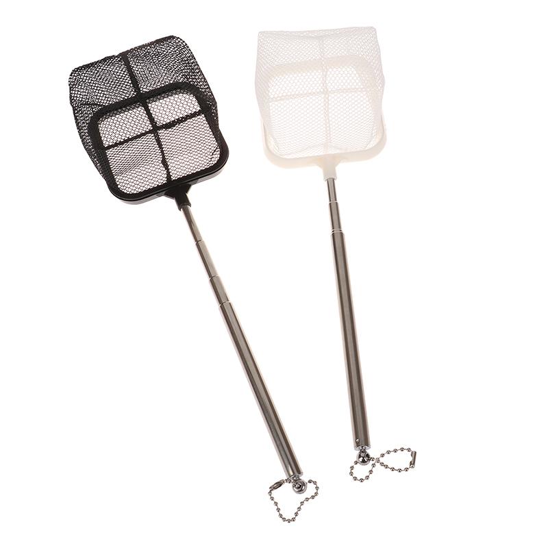 1 Stück Aquarium Quadrat Fischernetz Ausziehbarer Langer Griff Angelausrüstung Zum Fangen Von Fischen Garnelentank Reinigen Angelausrüstung