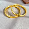 Plain Circle Loach Back Bracelet Women's Niche Light Luxury Solid Bracelet