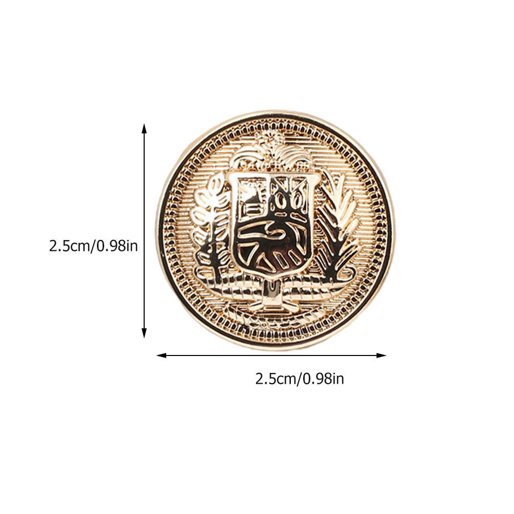 30Pcs Creative Zinc Alloy Metal Buttons Simple Elegant Design for Sewing DIY Clothing Decoration Coat Shirts Windbreaker Sweater