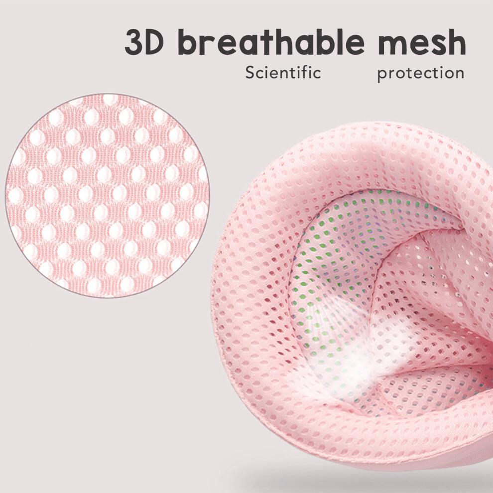 Baby-Badetuch-Stand Netz Rosa, Weiches Airnetz, 7,5x35x66cm