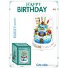 3D Moc Block-Assembled Plastic Flower Carousel Music Box - Sunflower Rose Cake Ferris Wheel Gift For Adults  Girls
