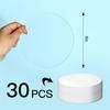 M-Modern-30 Pieces Clear Acrylic Circles, Round Acrylic Blanks Discs Round,For Halloween Christmas Ornament DIY Craft (6 Inch)