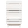 Vidaxl Laundry Basket, White, 44X44X76 Cm, Solid Pine Wood