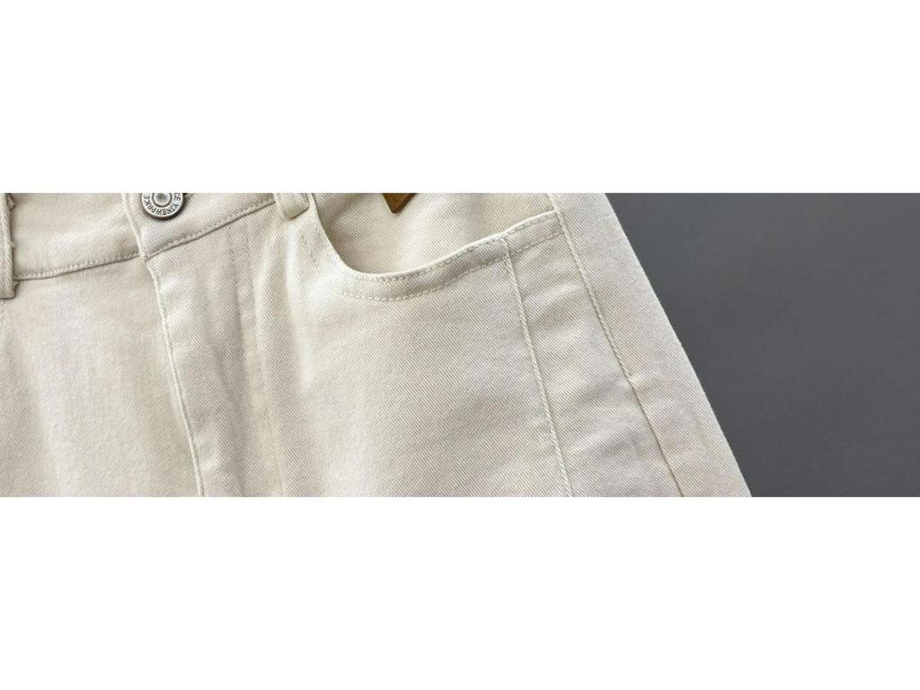 Women's High Waist White Denim Harem Pants - Spring/Summer 2026