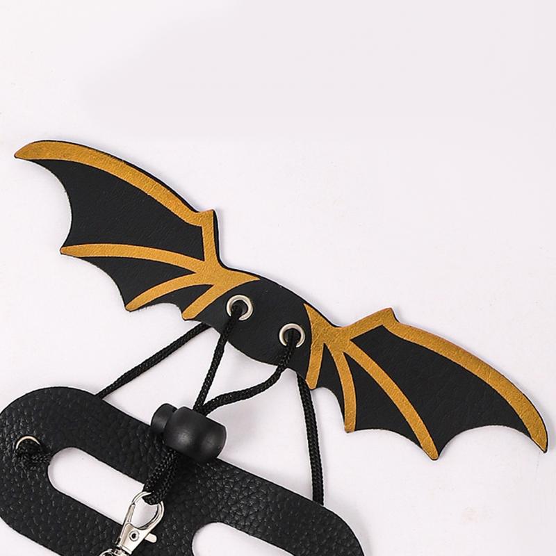 Leopard Gecko Leash Adjustable 3 Size Leather Wing Lizard Harness Leash Reptile Training Lead Harness Flexible Animal Harnesses