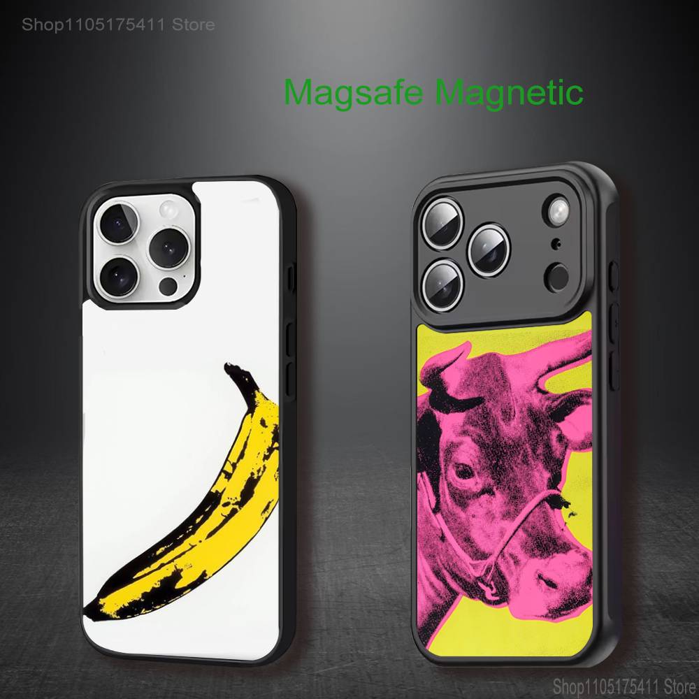 A-Andy-S W-Warhol Art Phone Case For iPhone 17,16,15,14,13,12,11,Pro,Max,Plus,Mini,SE4,E Magnetic Magsafe Wireless Charging