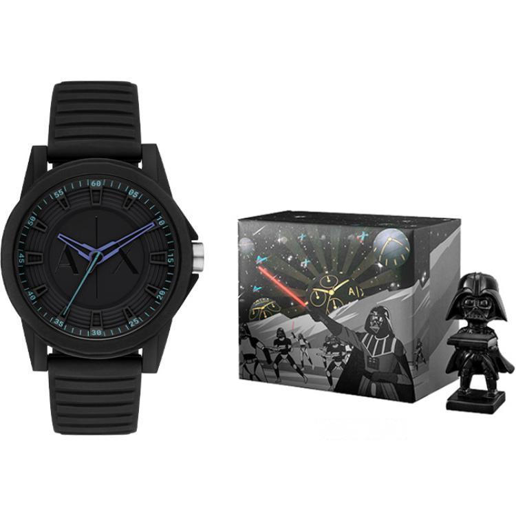 Armani Exchange AE Quarzwerk Schwarzes Zifferblatt Herrenuhren AX2533