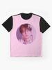 ENHYPEN JAY Pink ribbon - Big icon Soft pink version Graphic T-Shirt