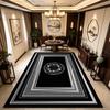 European Style Oriental Light Luxury Living Room Carpet Non-slip Soft Plush Study Rug Fluffy Washable Foldable Coffee Tables Mat