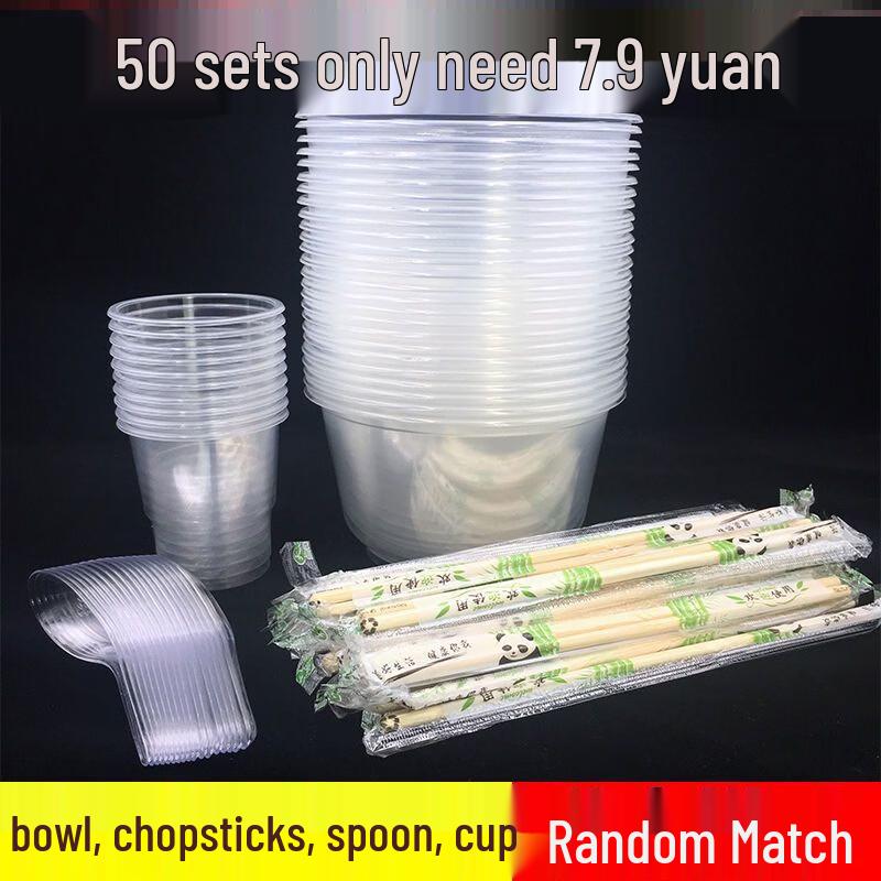 ZISIZ Thickened Disposable Tableware Set