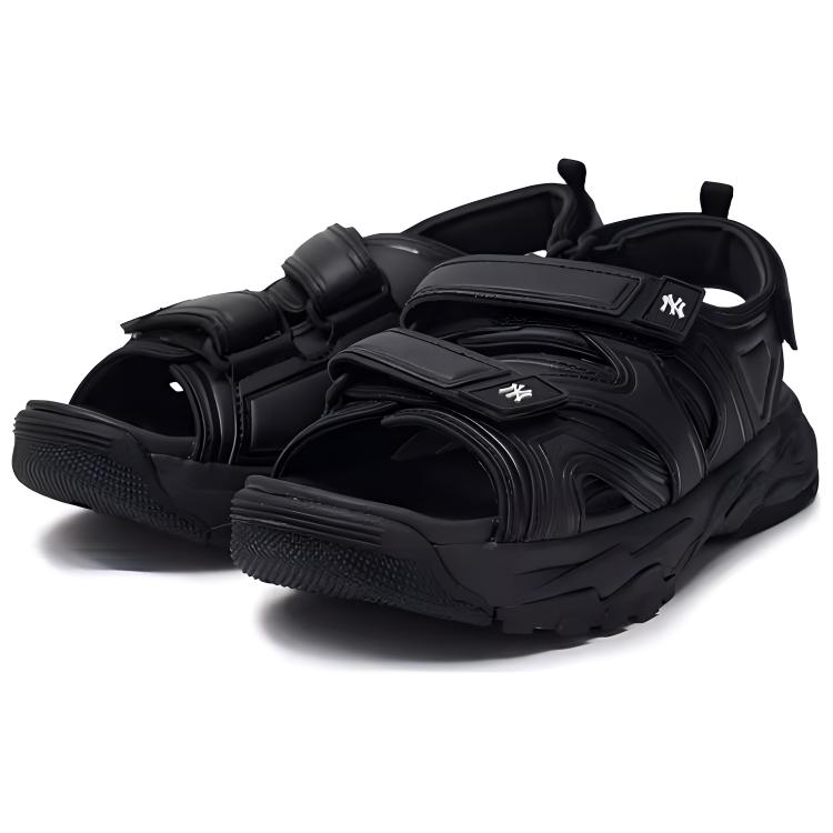 MLB Sandal Chunky Mask Lightweight Comfortable Beach Sandals Unisex Sandals Black 3ASDRNS43-50BKS