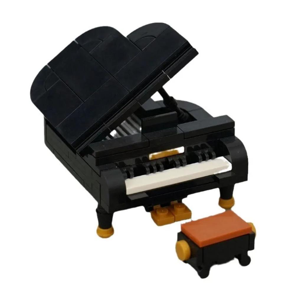 MOC Město Dům Stavebnice Kuchyně Kancelář Ložnice Piano Postel Pohovka Lednice Lampa Knihovna Akvárium Sada Kostek Hračky