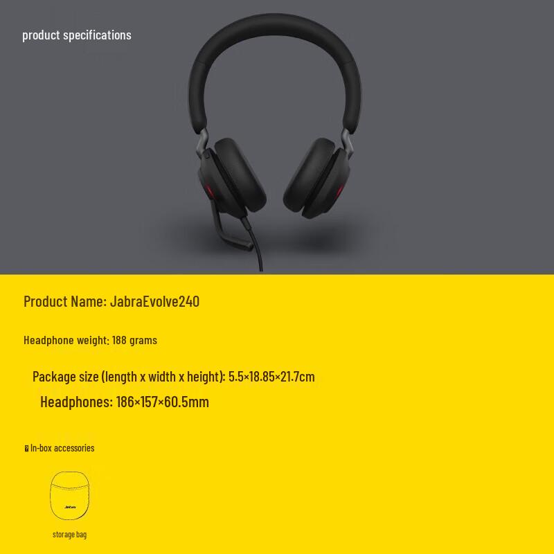 Jabra Evolve2 40 UC USB Stereo Headset