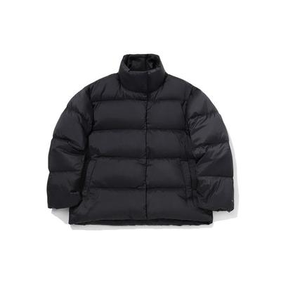 Li Ning Sporty Stand Collar Short Down Jacket Winter Women Outerwear Black AYMQ580-3